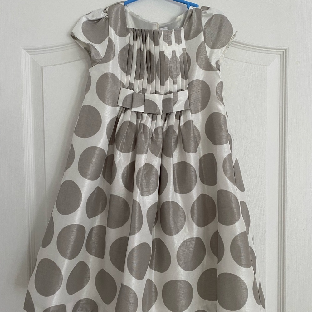 Gymboree Silver Polka Dot Kids Dress